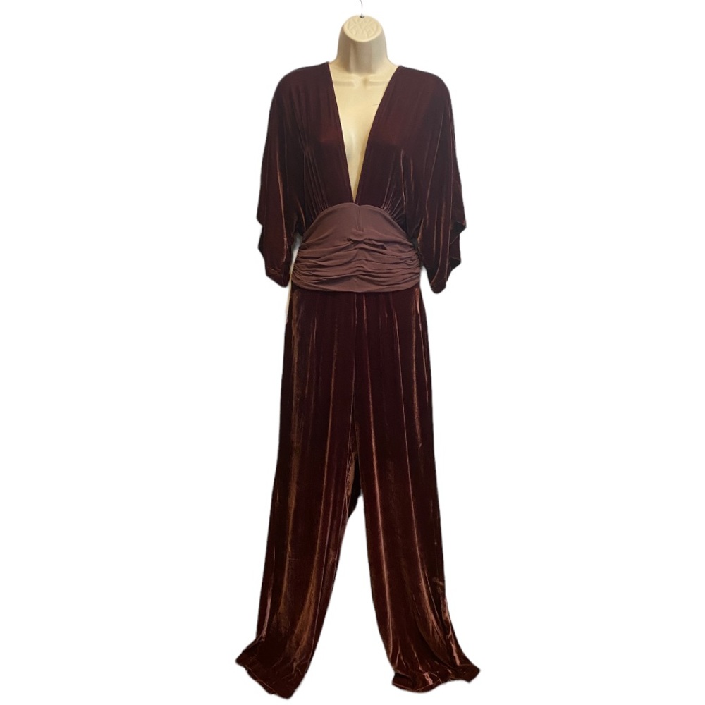 Young Fabulous & Broke Caroline Velvet Jumpsuit